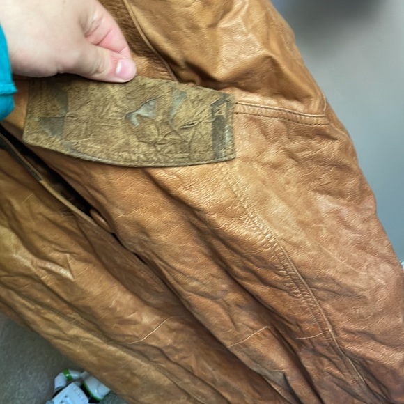 SUPER RARE Vintage 1990s Leather Western Tribal Jacket - Picture 5 of 7